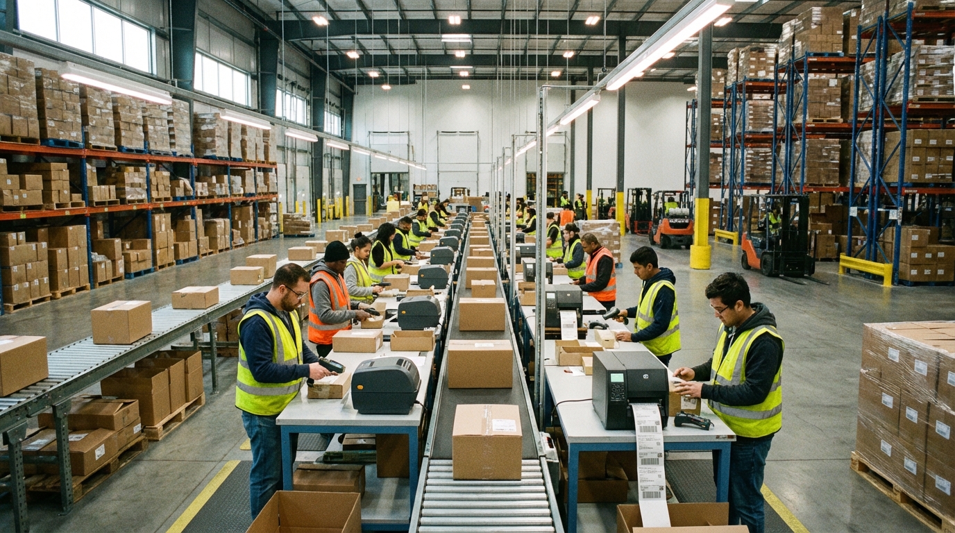 Shipping labels auto-printing